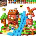 idoot 100PCS Magnetic Building Blocks, Forest Animal Sensory STEM Toys for Boys and Girls, Great for Birthday