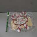 CHDITB Merry Christmas Y'all Front Door Sign Wreath(12"x19"), Wooden Candy Cane Lane Christmas Winter Decoration Wall Hanging, Rustic Red Green Xmas Welcome Decor for Porch Party Outdoor