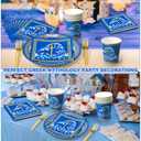 Yungyan 96 Pcs Greek Mythology Party Supplies for 24 Guests Ancient Greek Poseidon Inspired Plates, Cups, Napkins, Forks Bulk Tableware Set for Greece Mythology Birthday Holiday
