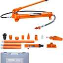 VEVOR Porta Power Kit, 10 Ton Load, Portable Hydraulic Jack with 4.6 ft Extended Oil Hose, Long Handle Design, Auto Body Frame Repair Kit with Portable Storage Case for Car Repair, Truck, Farm