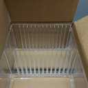 STORi Stackable Clear Plastic CD Organizer with Rubber Feet | Rectangular Jewel Cases Holder Perfect for Theatre Room | Holds up to 30 CD Cases | Made in USA