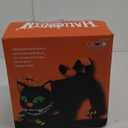 COMIN 6 FT Halloween Inflatables Black Cat Outdoor Decorations Blow Up Yard Large Cat with Moving Head and Built-in LEDs for Indoor Party Garden Lawn Decor