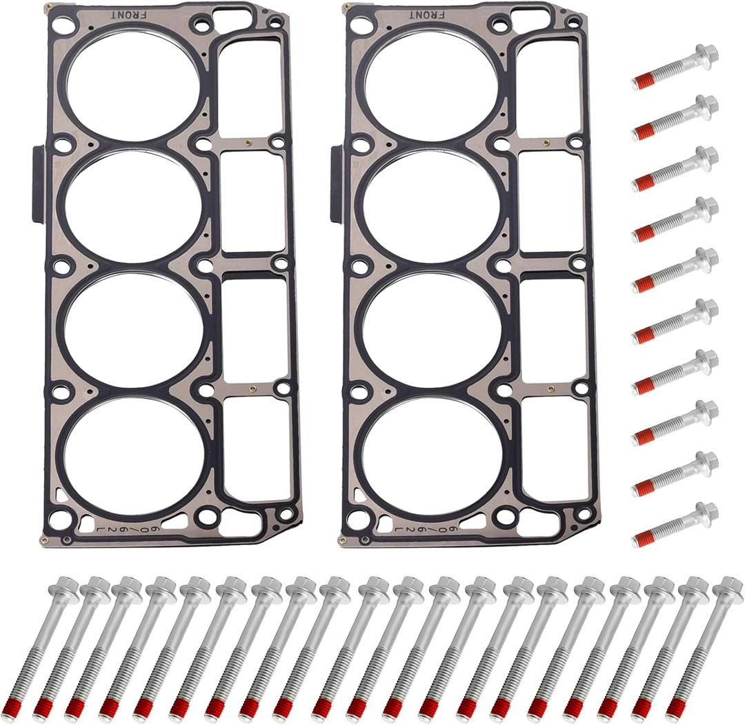 LS3 5-Layer Head Gaskets with Head Bolt Kit Fit for Chevy GMC Express Silverado Suburban Savana Sierra Yukon Cadillac Escalade Pontiac G8 6.0 6.2 L9H L76 L77L92 L94 L96 L99 LC8 Like 12610046