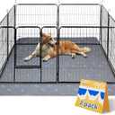 Sunheir 2Pack Extra Large Reusable Dog Mat for Floor, Dog Playpen, NonSlip Waterproof Pee Pads, Super Absorbent Washable Pee Pads for Dogs, Pet Whelping Pads, Crate, Potty Training  36" x 48"