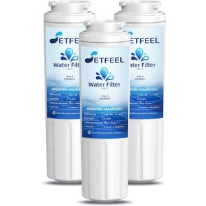 WRF555SDFZ FMM-2 WRF535SWHZ WRX735SDHZ WRMF3636RZ WRX735SDBM WRF555SDHV WRFF3436RZ WRF535SWHV Refrigerator Water Filter For Whirlpool, Fit Maytag Mfi2570fez Msd2651heb Replacement 3PK