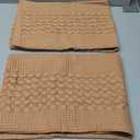 PHF 100% Cotton Waffle Pillow Shams Queen Size, 2 Pack 20" x 30" Soft Skin-Friendly Pillowcases, No Filling, Aesthetic Woven and Breathable Waffle Weave Pillow Case Covers for Bed, Camel