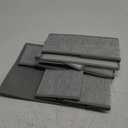 Criusia Foldable Underwear Drawer Organizer, Closet Dividers, Storage Box for Clothes, Socks (6 Bins, Gray)