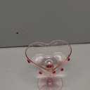 4 Pcs 12 oz Valentine's Day Heart Shaped Pink Martini Wine Glasses with Romantic Polka Dots Valentine's Day Gift Couple Glasses Heart Red Dotted Romantic Birthday Wedding Supplies