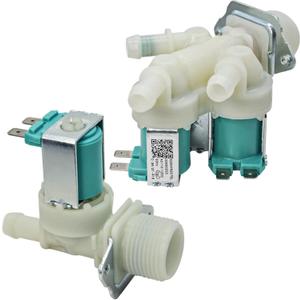 5220FR2075L And 5220FR2006H Cold & Hot Washer Water Inlet Valve Replacement for LG & Kenmore, Replace 5221ER1003A 5220FR2006L 5221ER1003C 5220FR2006Q 5221ER1003D etc.