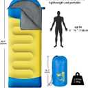 Sleeping Bags for Adults Kids - 3 Season Cold&Warm Weather Waterproof Camping Sleeping Bag - Lightweight Sleeping Bags for Camping Hiking Outdoor Travel
