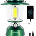 Durapower Rechargeable Camping Lantern,2800 Lumen Super Bright LED Camping Lantern, 5400 mAh Power Bank, IP44 Waterproof, 20 Hours, Portable Lantern for Hurricane, Power Outages