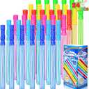JOYIN 24 Pack 14.6 Big Bubble Wands Bulk (2 Dozen) for Summer Toy, Outdoor/Indoor Activity Use, Easter, Bubbles Party Favors Supplies for Kids
