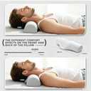Cervical Neck Pillows, Orthopedic Roll Pillow for Neck Pain Relief,Sleeping Decompression Devices Support and Shoulder Relaxer