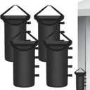 200LBS Canopy Tent Weights Set of 4 Empty Sand Bags for Canopy Tent Legs, Heavy Duty 1680D Pop Up Canopy Tent Weights Sandbags for Outdoor Gazebos, Umbrellas, Pergolas, Sunshades
