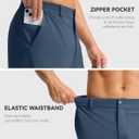 G Gradual Casual Shorts for Men 11" Lightweight Men's Golf Shorts Stretch with 3 Pockets Quick Dry Summer Breathable Shorts (Blue, XL)