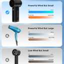 2025 Portable Mini Handheld Fan, Powerful Turbo 80000RPM High Speed, [18H Max Cooling Time] 5 Speeds Rechargeable Personal Mini Small Pocket Fan with lanyard for Travel, Outdoor (Black)