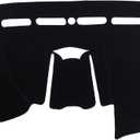 Custom Fit Dashboard Black Center Console Cover Dash Mat Protector Sunshield Cover for Ford Edge 2019 2020 2021 2022 2023 2024 2025
