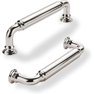 khtumeware 2-Pack Polished Nickel Heavy-Duty Solid Cabinet Pulls, 4 Inch (102mm) Hole Center, Drawer Pulls, Cabinet Hardware, Suitable for Kitchen Cabinets, Bathrooms and Dressers