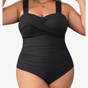 Yonique Plus Size One Piece Swimsuit for Women Tummy Control Bathing Suit Ruched Swimwear 24W