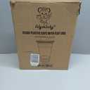 Lilymicky 60 Sets 24 oz Clear Plastic Cups With Flat Lids, 24 Ounce Disposable Drinking Cups With Lids for Ice Coffee, Smoothie, Slurpee, or Any Cold Drinks