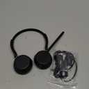 Wireless Headset with Mic for Work, Bluetooth 5.4 Headphones with AI Noise-Canceling Mic for Clear Calls, Wireless Headsets with Mic Mute & USB A/C Dongle for PC, Computer, Laptop, Black