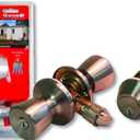 Mobile Home Entry Lockset. Door Lock & Deadbolt. Stainless Steel Keyed Alike