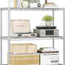Xcity Storage Shelves, 3 Tier Heavy Duty Metal Shelving Unit with Wheels, 1050 LBS Adjustable Steel Wire Shelf for Commercial, Pantry, Kitchen, Garage, 14" D x 24" W x 30" H, Chrome