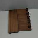 Rebee Vision Decorative Key Holder Wall Mount - Rustic Key Holder for Wall with Shelf and Mail Organizer for Living Room Decor - Home Essentials for Home Improvement (Brown, 3.54" x 10" x 7.28")