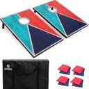 Outball Cornhole Set Corn Holes Sets with Bags & 8 Bean Bags, Cornhole Boards Bean Bag Toss Games for Adults and Family Outside Lawn Beach Backyard 3x2 Feet