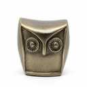 HD Designs Aluminum Owl Gold 3.6 Inches Home Decor Desk Table Shelf Figure