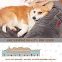 Fvkind Human Dog Bed for Adult Kids, 70"x33"x12" Washable Faux Fur Human Size Dog Bed for People Doze Off, Dark Grey