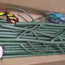 6 Pack Plant Support Plant Stakes for Indoor and Outdoor Plants, 44.8 Plant Sticks with Plant Clips Twist Tiers and Plant Tiers for House Potted Plants, Monstera Plant Support for Climbing Plants