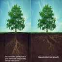 75ft x 24in x 60mil Tree Root Barrier -Protect Sidewalks & Landscapes | Heavy-Duty Bamboo Root Blocker for Invasive Roots