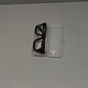 VISOONE Enhanced Version Rectangle Chic Preppy Look Blue Light Blocking Glasses for Women Men RIVER-LIGHTER (Black)