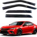 KPY Rain Guards Fit for 2018-2024 Toyota Camry, Out-Channel Window Visors Vent Wind Deflectors 4PC, Car Accessories for 18-24 Camry