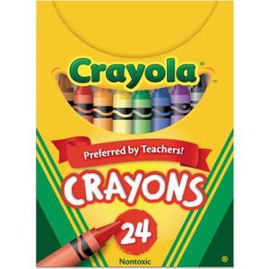 4 x Crayola(R) Assorted Color Crayon Set, 24-Count Box