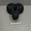 Everlasting Comfort Bike Seat Cushion (10"x8") - Universal Fit for Mountain, Stationary, Cruiser Bikes - Easy Assembly - Comfortable Memory Foam Bike Saddle - Bike Seats for Men - Bike Seats for Women