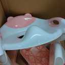 Potty Training Seat, SKYROKU Upgrade Toddler Toilet Seat for Kids Boys Girls, 2 in 1 Potty Training Toilet, Splash Guard Anti-Slip Pad Step Stool,New Sector-Shape Stabilized Base (8899+Pink)