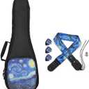 MUINS Ukulele Case,21 23 26 30 inch Ukelele Case Thicker Pad For Soprano Concert Tenor Uke with Double Adjustable Straps and Handle 30 Inch (Fits Ukuleles 29.13-30.31 Inches Long)