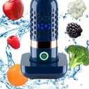 Vegetable and Fruit Cleaner Machine, Purified Water-Proof Fruit Cleaning Device with OH-ion Purification Technology 250min Working time and Wireless Charging, for Cleaning Fruit, Grain,Meat