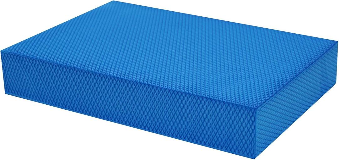 Exercise Balance PadBalance Foam Mat for Physical Therapy Equipment & Strength Stability Training, Slip Resistant Foam Mat for Yoga, Pilates, Meditation (Blue-M-11.8" x 7.8" x 2")