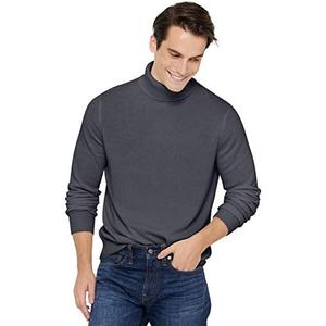 State Cashmere Men's Essential Turtleneck Sweater 100% Pure Cashmere Classic Long Sleeve Pullover M