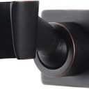 Brass Oil-Rubbed Bronze Shower Wand Holder - Adjustable Handheld Shower Head Bracket - Drill Free Glue Installation