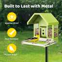 Birdfy Smart Bird Feeder with Camera, Durable Metal Bird Feeders for Outdoors, Auto-Detect & Record HD Videos, Instant Alerts & Live View, Solar Powered, Weatherproof for Backyard, Ideal Gift for Mom