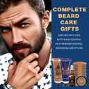 Advent Calendar 2025 Rinse & Robust 24 Days Christmas Gift Set for Men Holiday Gift Baskets for Men with Beard Care Skincare Beauty Advent Calendar, Happy New Year Countdown Calendar Gift Set (Blue)