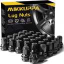 MIKKUPPA OEM M14x1.5 Lug Nuts - Replacement for 2017-2025 Ford F250 F350, 13/16" 21mm Hex Black Closed End Mag Seat Lug Nuts HCPZ-1012-B, HCPZ-1012-A (32pcs)
