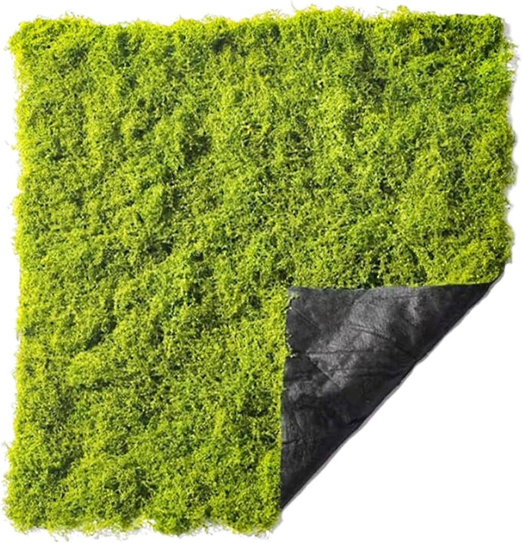 Fake Moss for Crafts 39.37" x 39.37" Faux Moss for Plants Indoor Artificial Moss for Decorating Green Faux Grass for Planters Crafts DIY Table Centerpieces Fairy Garden Floral Wedding 100 x 100cm