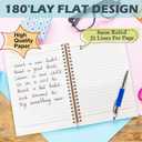 Blue Christian Notebooks, James 1:17 Bible Journaling Spiral Notebook, Religious Journals for Writing, Floral Bible Notebook for Note Taking, Christian Gifts for Women, Note Pads for Bible 5.5x8.3 Inch