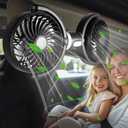 Back Seat Fans for Car, Dual Fan for Car Back Seat, Adjustable Car Backseat Fan for Kids(Usb Powered)