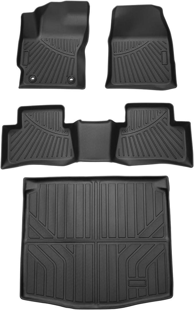 Cartist Floor Mats and Cargo Liner Fit for Toyota Corolla Cross Hybrid (Includes FWD Gas Models) 2022-2025 2026, All Weather Floor Liner and Trunk Mat for Corolla Cross Accessories
